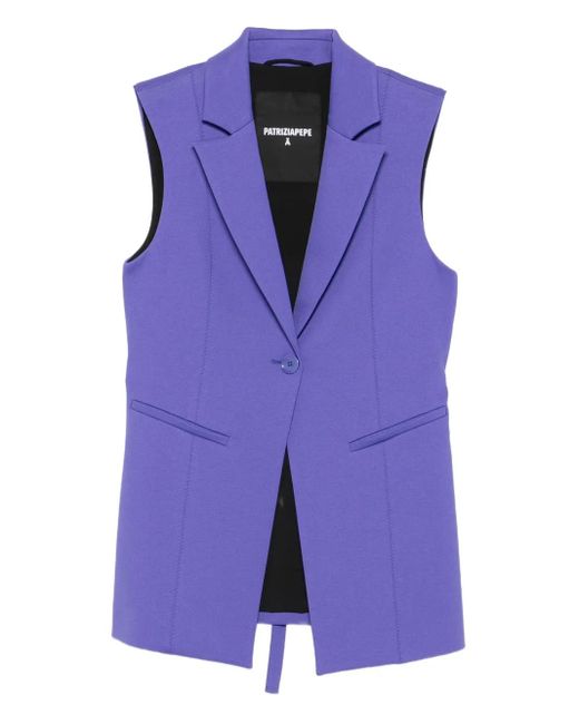 Blazer con botón Patrizia Pepe de color Purple