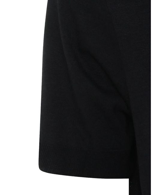 Altea Black Button Polo Shirt for men