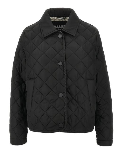 Weekend by Maxmara Black Quilted Puffer Jacket