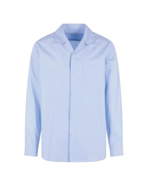 Umit Benan Blue Pocket Shirt for men