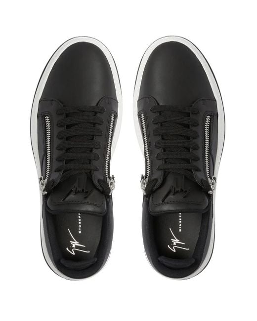 Giuseppe Zanotti Gz94 Sneakers Mit Doppeltem Reißverschluss in Black für Herren