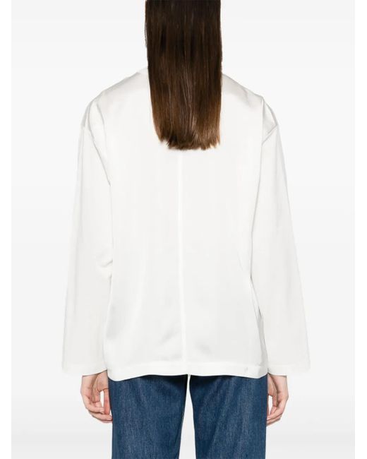 Fabiana Filippi White Panelled Longsleeved T-Shirt