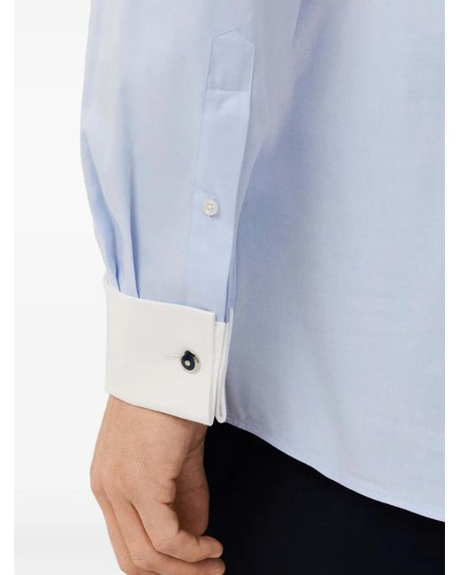 Hackett Blue Knightsbridge Buttoned Shirt for men