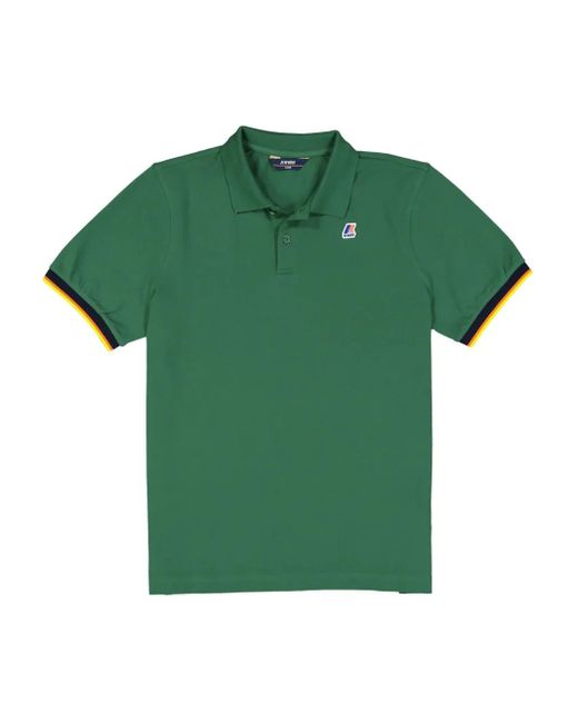 K-Way Green Vincent Shortsleeve Polo Shirt for men