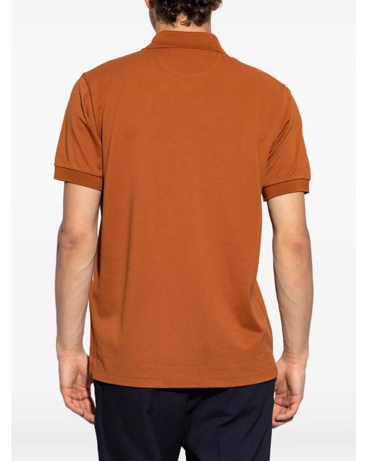 Paul Smith Orange Short-Sleeve Polo Shirt for men