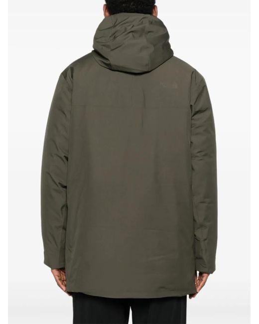 The North Face Green Range Down Hooded Coat for men