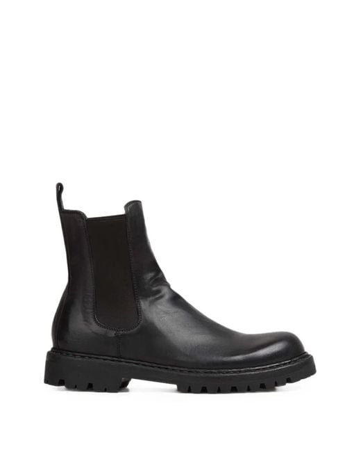 Officine Creative Black Novak Chelsea Boots for men