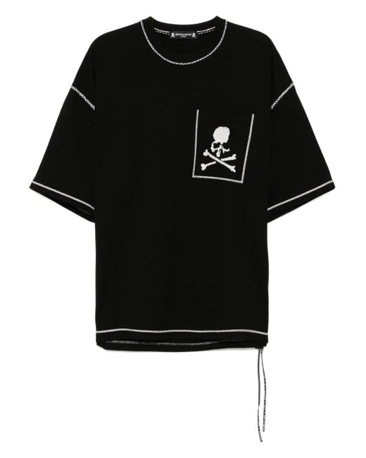 メンズ Mastermind Japan クロスステッチ Tシャツ Black