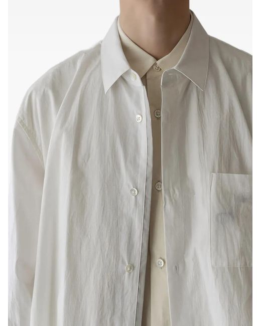 stein White Chest-Pocket Buttoned Shirt