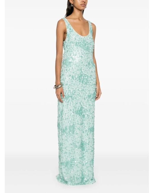 Jonathan Simkhai Blue Bex Maxi Dress