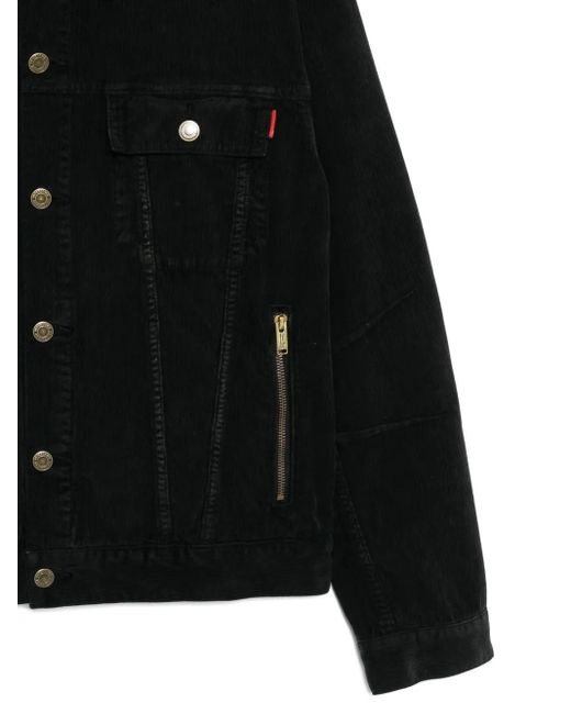 Undercover Black Slogan-Embroidered Jacket for men