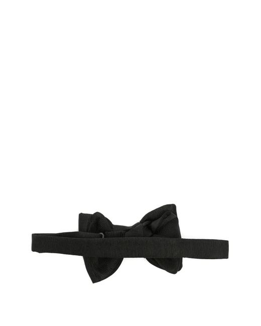 Tom Ford Black Ribbed-Knit Bow Tie for men