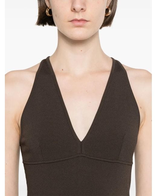 Max Mara Brown Sleeveless Tops