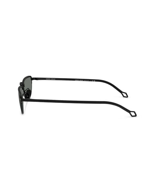 Giorgio Armani Black D-Frame Sunglasses for men
