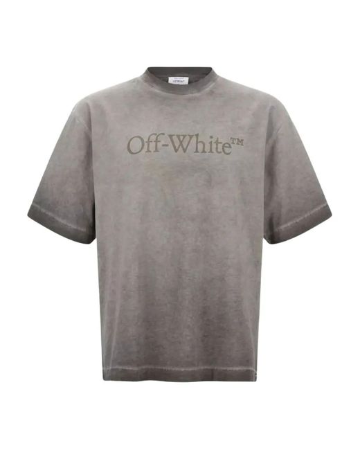 Off-White c/o Virgil Abloh Gray Laundry Skate Short-Sleeve T-Shirt