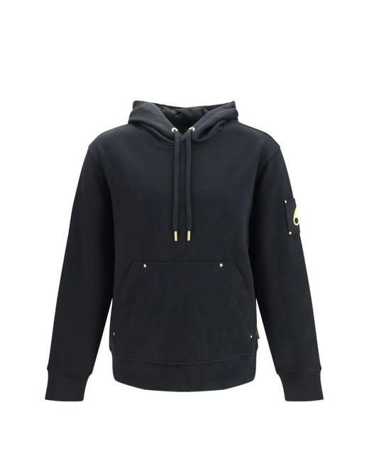 Moose Knuckles Blue Hartsfield Drawstring Hoodie for men