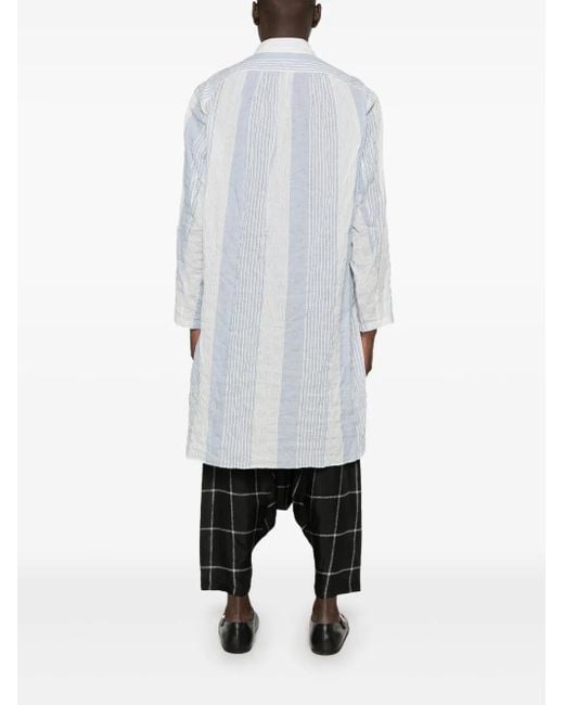 Yohji Yamamoto White Striped Shirt for men