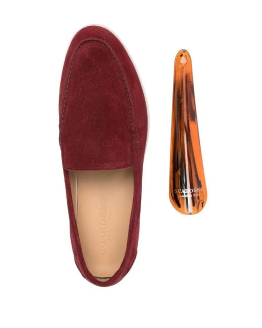Scarosso Red Ludovica Flat Loafers
