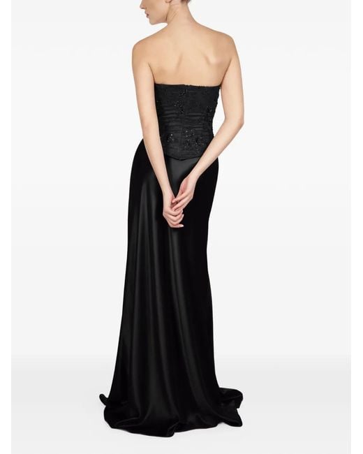 ALEXIA & ANTONIA Black Bias-Cut Maxi Skirt