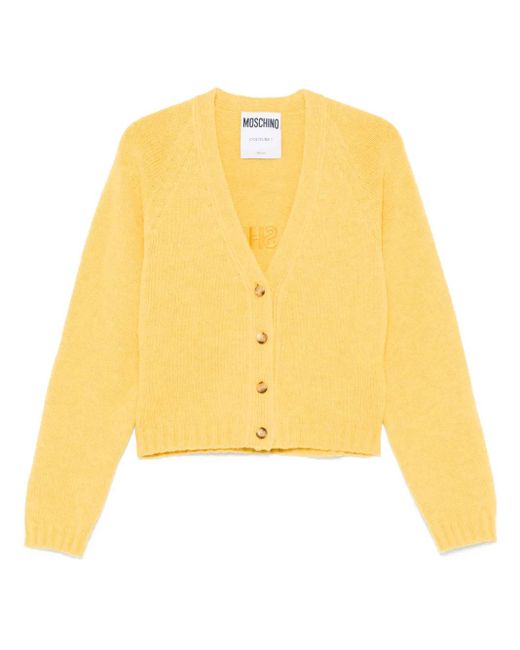 Moschino Yellow 100% Shrunk Cardigan
