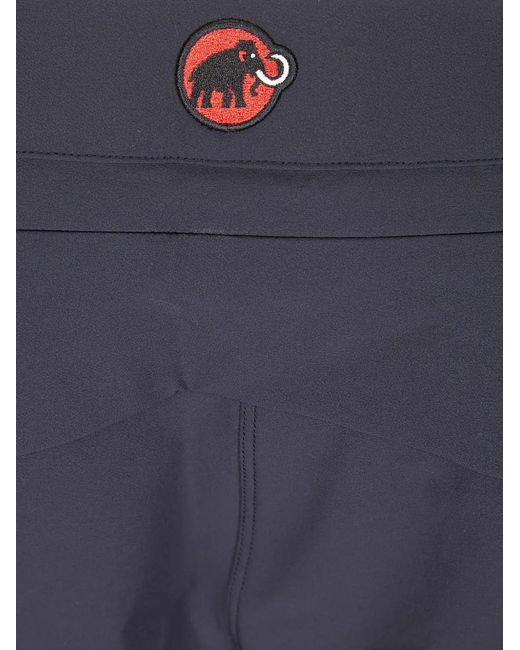Mammut Blue So Logo-Patch Shorts for men
