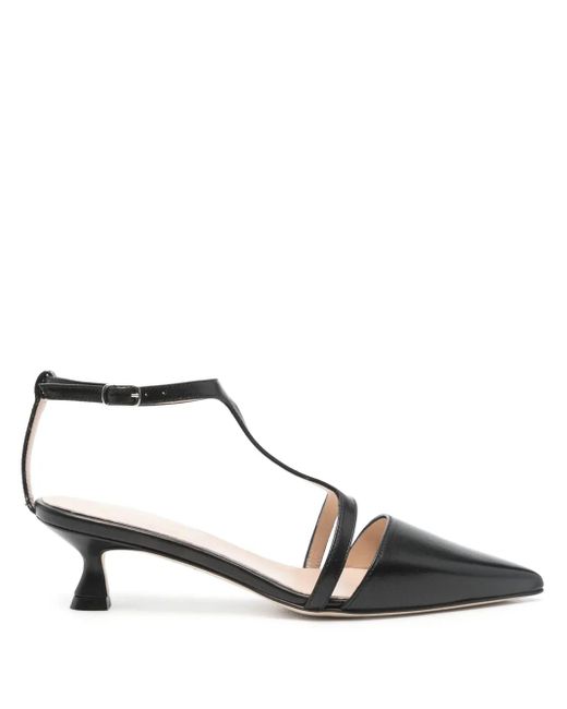 Anna F. スリングバック パンプス Black