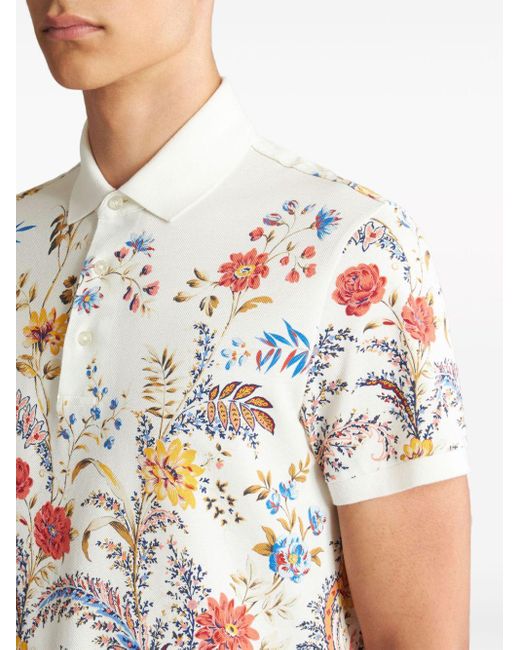 Etro Hemd mit floralem Paisley-Print in White für Herren