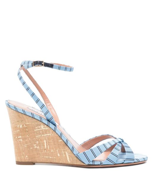 Aquazzura Women's Blue 85Mm Tati Sandals