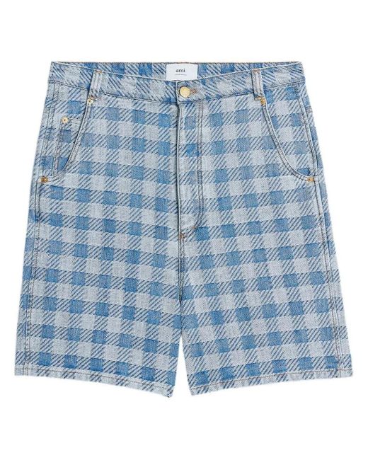 AMI Denim Shorts in het Blue voor heren