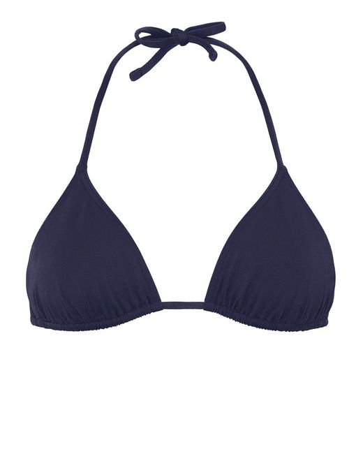 Eres Blue Mouna Triangle Bikini Top