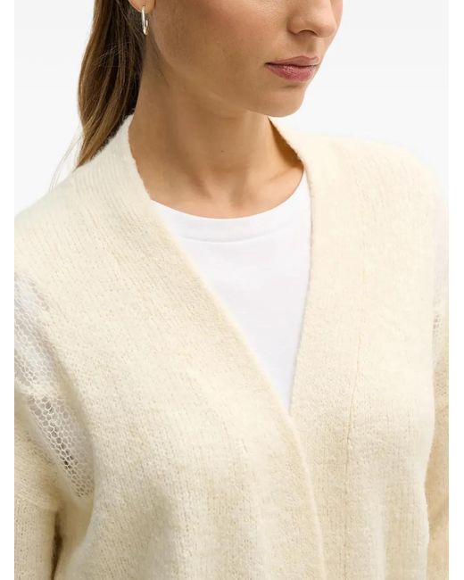 Benetton White Pocket Patterned Knitwear