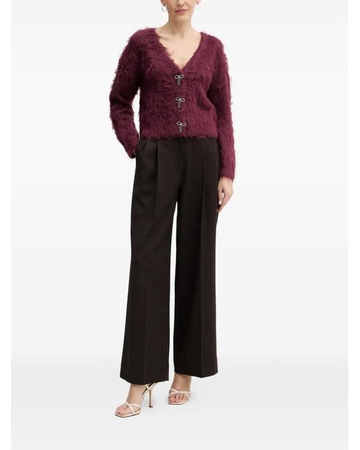 Guess Red Bow Cardigan
