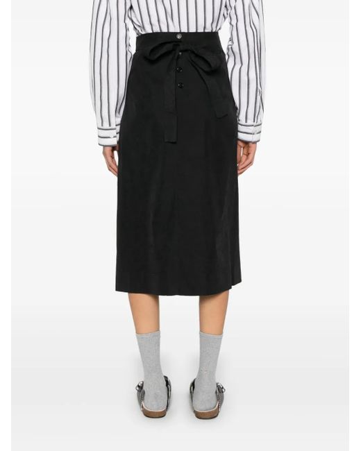 YMC Black George Midi Skirt