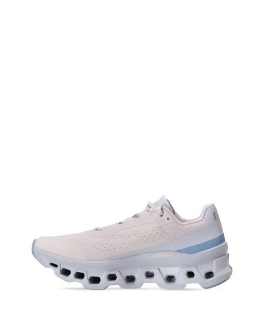 On Shoes White Cloudmster Frost Wash" Sneakers