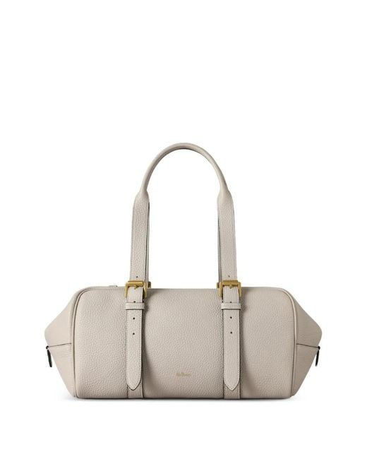Mulberry Natural Boston Leather Shoulder Bag