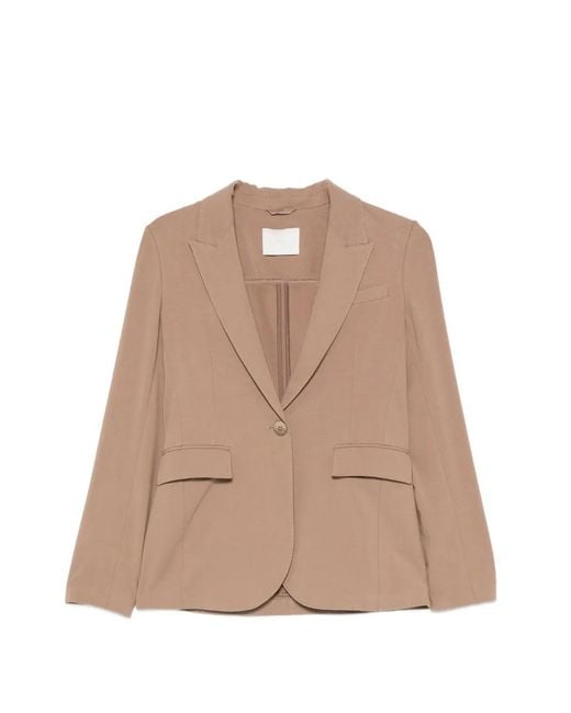 Circolo 1901 Natural Single-Breasted Jacket