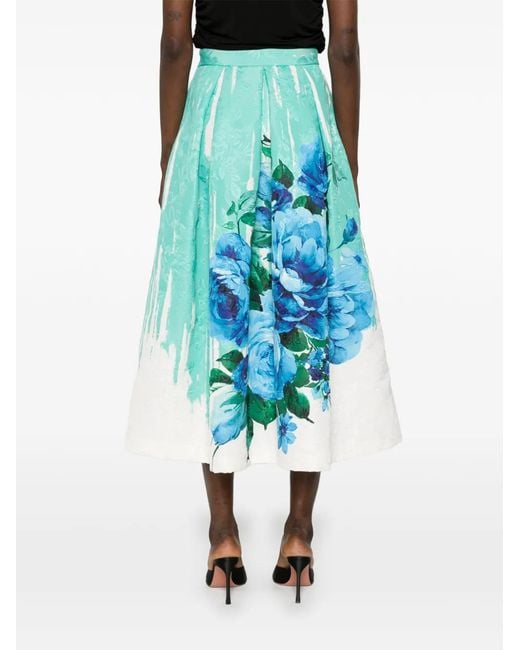 Lunatica Milano Blue Luna T Midi Skirt