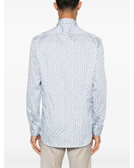 Etro Hemd Mit Paisleymuster in White für Herren