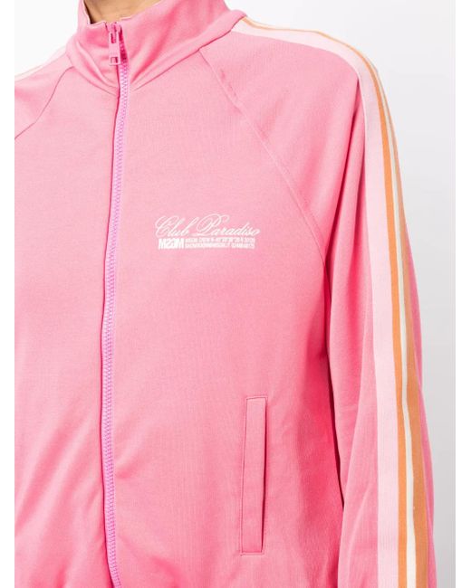 MSGM ジップアップ スウェットシャツ Pink