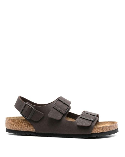 Birkenstock Rubber Doublestrap Slingback Sandals in Brown for Men