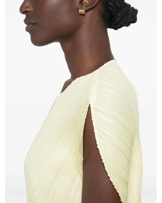 Pleats Please Issey Miyake Yellow Monthly Colors July Pleated Shirt