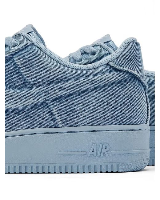 Nike Blue Air Force 1 Ja Morant Denim Sneakers for men