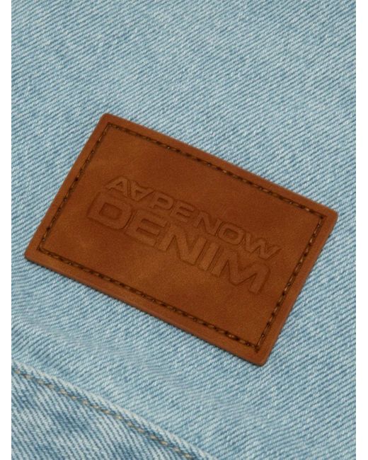 Aape By A Bathing Ape Jeansjacke Mit Kapuze in Blue für Herren