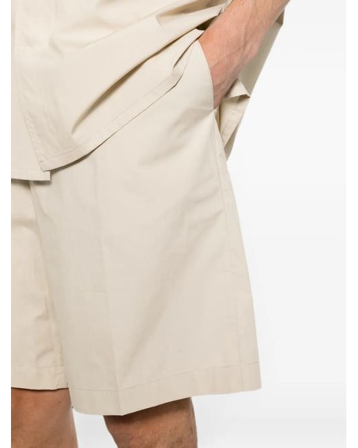 Rhun Natural Elasticated-Waist Shorts for men