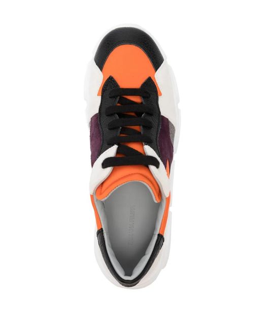 Fabiana Filippi Purple Colour-Block Panelled Sneakers