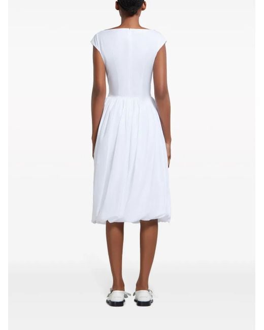 Marni Midi Ballonjurk in het White