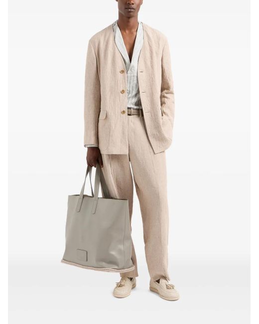 Giorgio Armani Natural Linen Trousers for men
