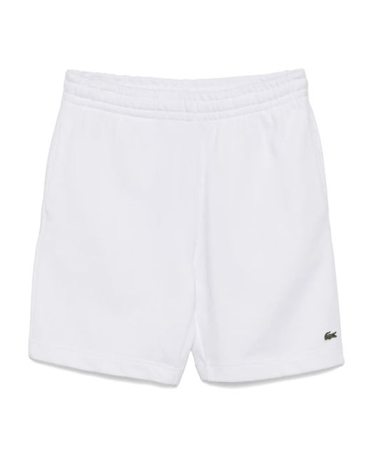 Lacoste Fleece Shorts in het White voor heren