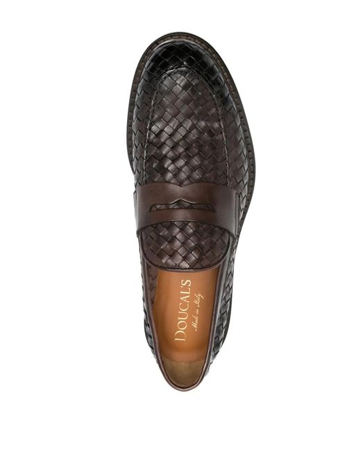 Doucal's Loafer Mit Webmuster in Gray für Herren