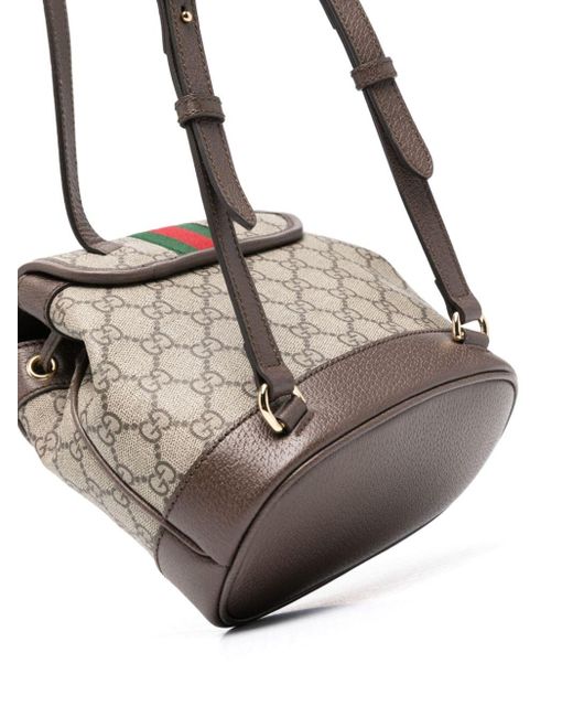 Mini sac à dos Ophidia Gucci en coloris Gray